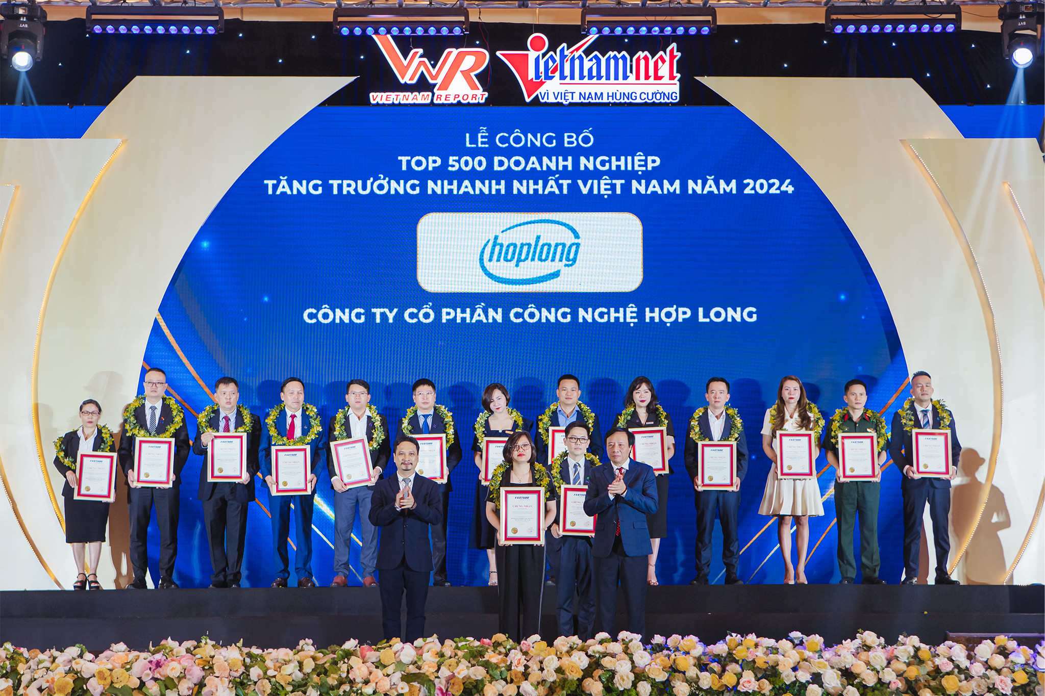 Hợp Long lọt TOP 100 Doanh nghiệp tăng trưởng nhanh nhất Việt Nam 2024